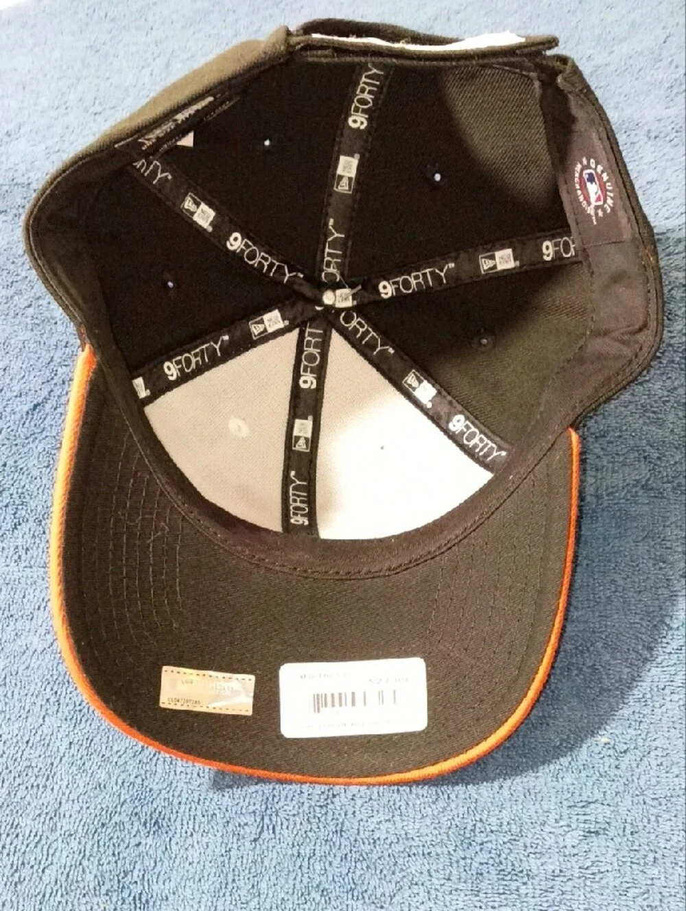 New Era Orioles 9FORTY Cap in White, Black, Orange